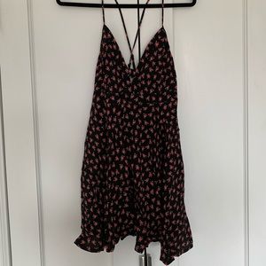 Forever 21 floral cross-back dress